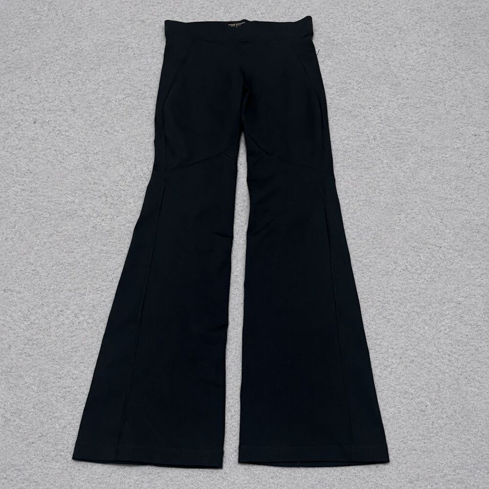 Vintage Y2K Bebe Sport Women’s S Flare Yoga Pants Black Drawstring Made USA
